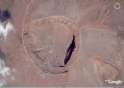 Ein Blick in den erloschenen Krater mit Google.