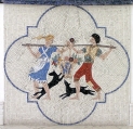 Mosaik des Wappens unseres Hotels.