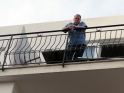 Jürgen auf dem Balkon.