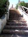 Wieder einmal eine Treppe, hinauf auf den Belvedere Cannone.