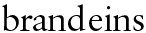 Logo "brand eins"